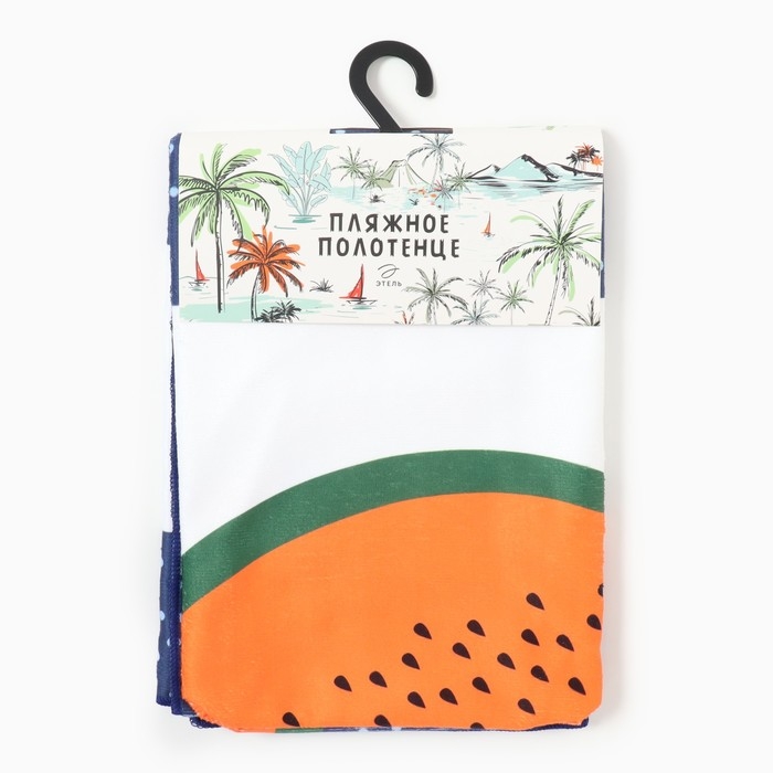 Полотенце пляжное Этель Полотенце пляжное Этель "Watermelon", 70*140 см,250гр/м2, 100%п/э