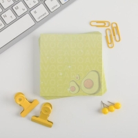 Подарочный набор &laquo;Будь как авокадо&raquo;, блок бумаг 150 л, скрепки, кнопки, зажимы