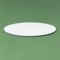 Доска разделочная новогодняя Доляна &laquo;Символ года 2025&raquo;, d=20 см, стекло, с рисунком, чёрная