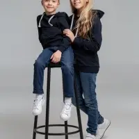 Толстовка с капюшоном детская Kirenga Kids, темно-синяя, 14 лет