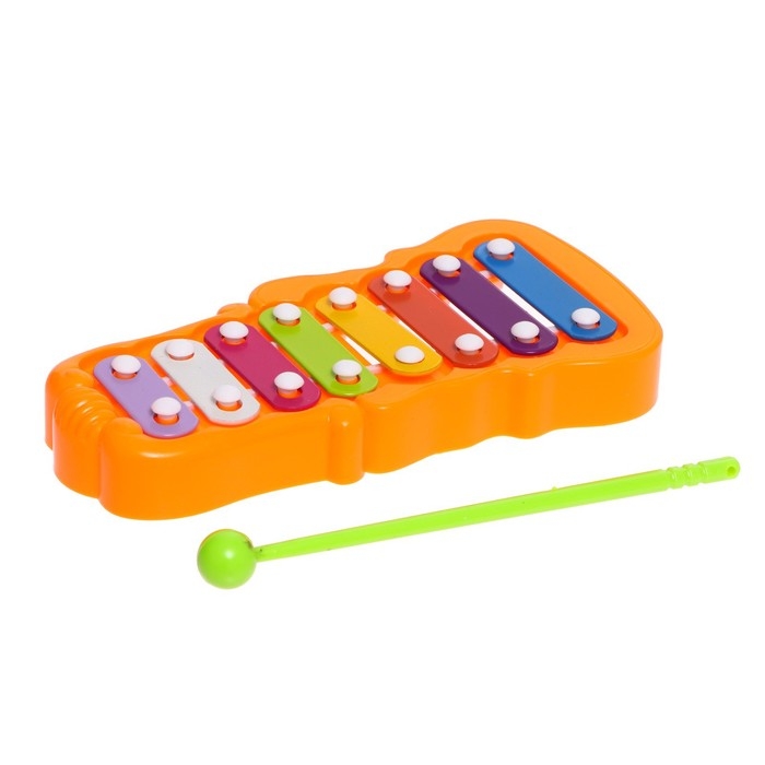 Металлофон фигурный, цвет оранжевый Металлофон фигурный, цвет оранжевый