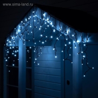 Гирлянда "Бахрома" 3 х 0.6 м , IP65, УМС, тёмная нить каучук, 108 LED, свечение белое, 220 В Гирлянда "Бахрома" 3 х 0.6 м , IP65, УМС, тёмная нить каучук, 108 LED, свечение белое, 220 В