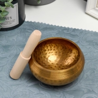 Поющая чаша металл "Точки" с резонатором 5,5х9,5х9,5 см Поющая чаша металл "Точки" с резонатором 5,5х9,5х9,5 см