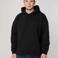 Худи оверсайз унисекс Tolla, черное, размер XL/2XL
