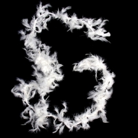 Карнавальный шарф, 1,8 метра, цвет белый