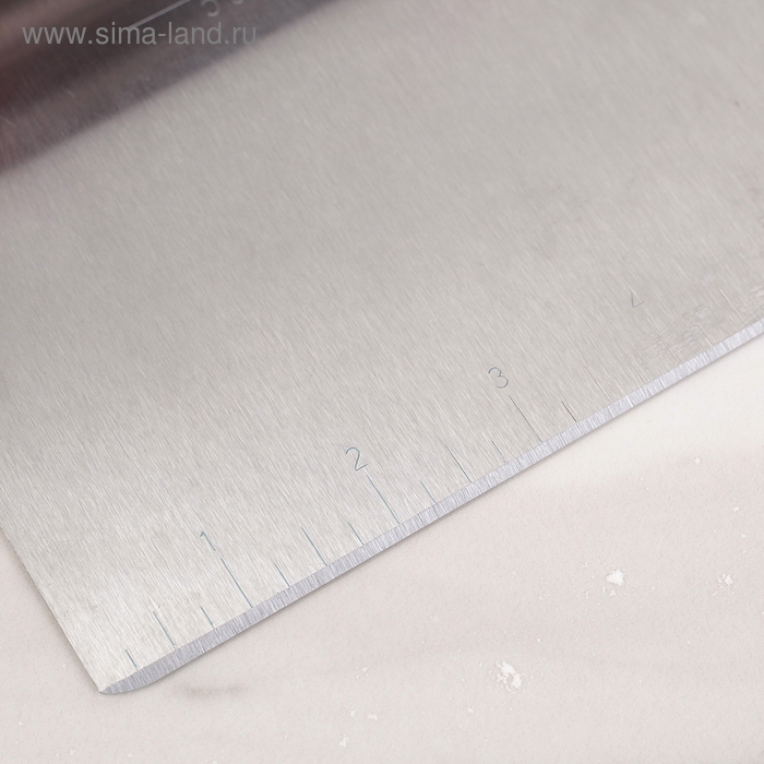 Шпатель кондитерский с размерной линейкой, 15,5&times;13 см, цвет МИКС