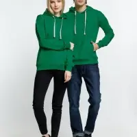 Толстовка с капюшоном Kirenga, зеленая, размер 4XL