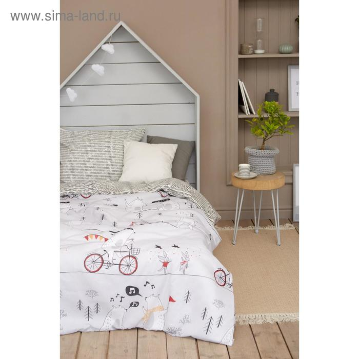 Постельное белье Этель 1.5 сп "Brave bear" 143х215 см, 150х214 см, 50х70 см -1 шт,100% хлопок, бязь