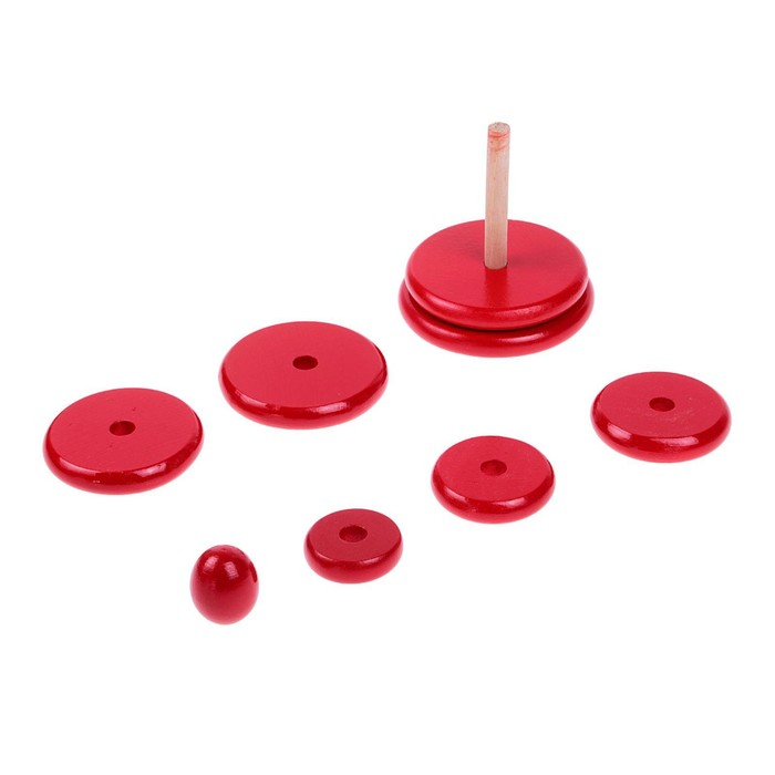 Пирамидка &laquo;Красная&raquo;, 8 деталей