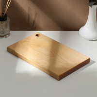 Доска разделочная с отверстием Adelica, 26&times;16&times;2 см, покрыта маслом, цельная берёза