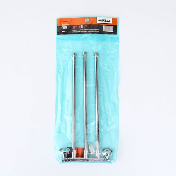 Держатель для полотенец с тремя поворотными панелями Accoona A121-3, цвет хром Держатель для полотенец с тремя поворотными панелями Accoona A121-3, цвет хром