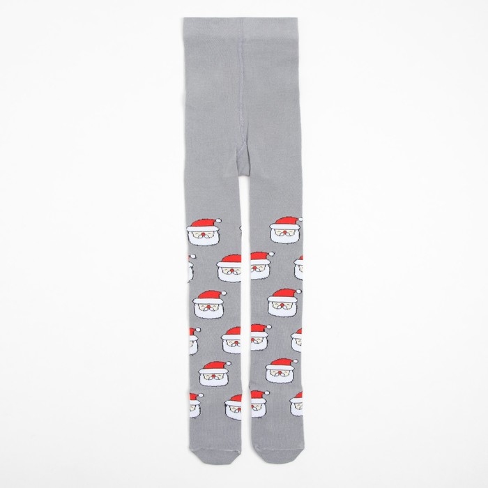 Новый год.Колготки детские KAFTAN "Дед Мороз" 92-98 см, серый