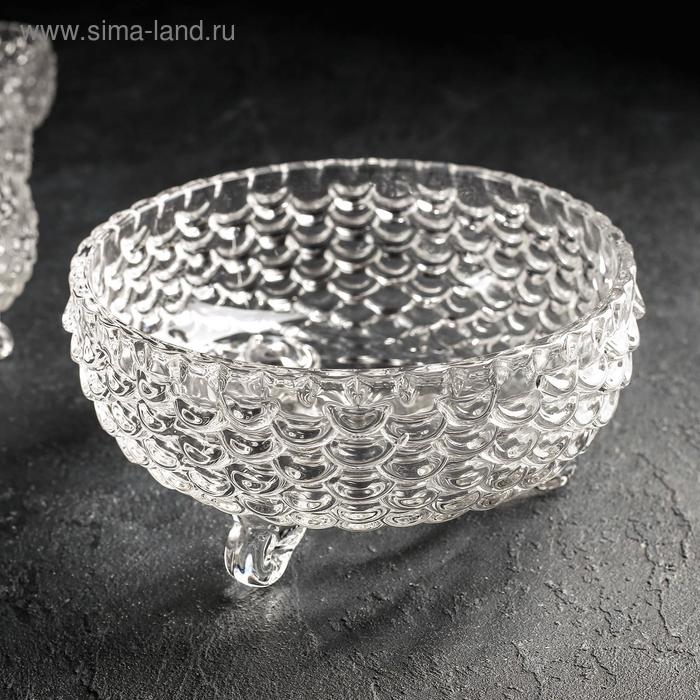 Набор стеклянных салатников &laquo;Облака&raquo;, 7 предметов: 1 шт 18&times;9 см, 6 шт 10&times;6 см