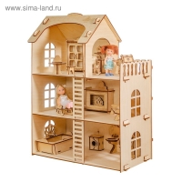 Домик из берёзовой фанеры &laquo;Забава&raquo; без мебели