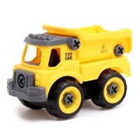 Конструктор винтовой «Строительный транспорт», набор 2 штуки, с отвёрткой, 59 деталей Конструктор винтовой «Строительный транспорт», набор 2 штуки, с отвёрткой, 59 деталей