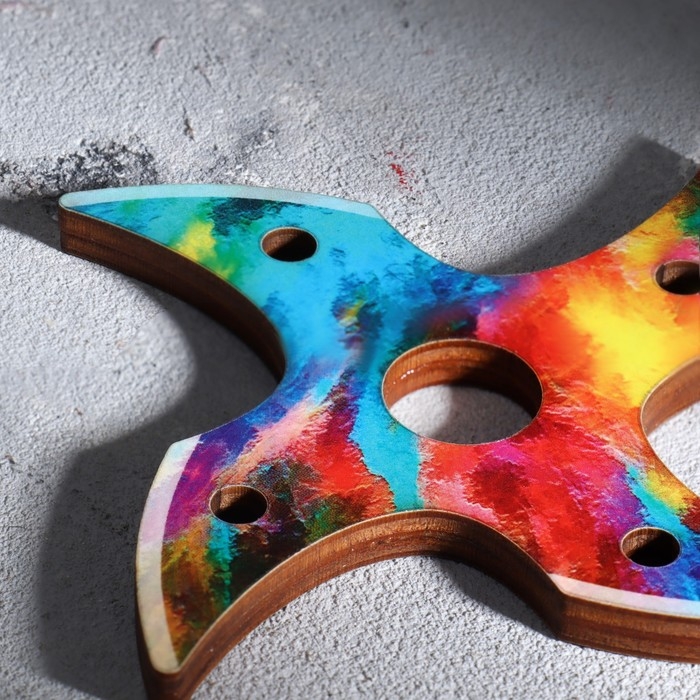 Сувенир деревянный Сувенир деревянный "Сюрикен 2" МИКС