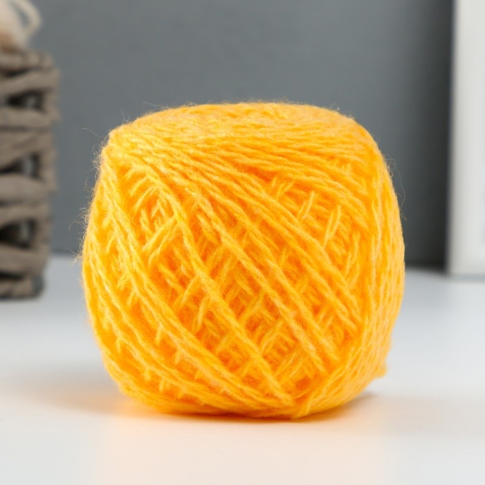 Пряжа "Акрил" 100% акрил, 100м/40&plusmn;5 гр (Жёлтый)
