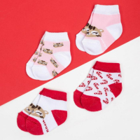 Набор новогодних носков Крошка Я &laquo;Тигруля&raquo;, 4 пары, 8-10 см