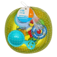 Набор резиновых игрушек для ванны &laquo;Игры малыша&raquo;, с пищалкой, 10 шт, Крошка Я
