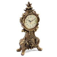 Часы настольные интерьерные каминные "Рококо", h-38 см, d-10 см 3940764