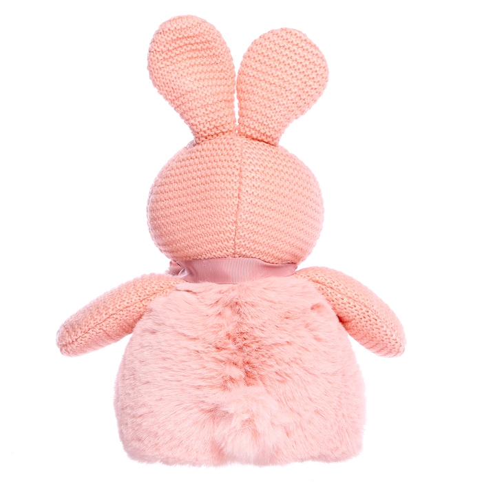 Мягкая игрушка &laquo;Зайка вязаный&raquo;, цвет розовый, 38 см