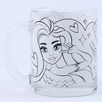 Кружка для росписи &laquo;Браслетик модницы&raquo;, 6 акриловых красок, кисточка, комплект украшений