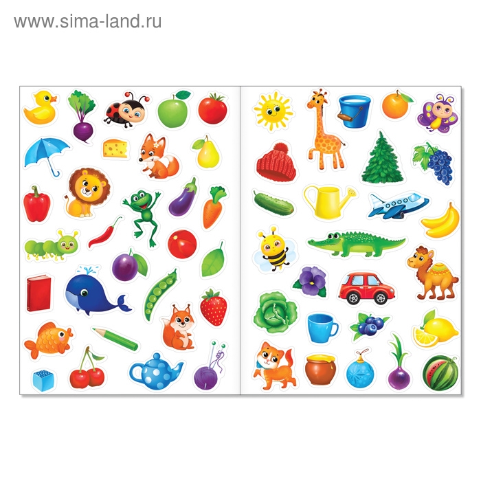 Наклейки многоразовые «Цвета», формат А4 Наклейки многоразовые «Цвета», формат А4