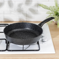 Сковорода Доляна &laquo;Элит&raquo;, d=28 см, пластиковая ручка, антипригарное покрытие