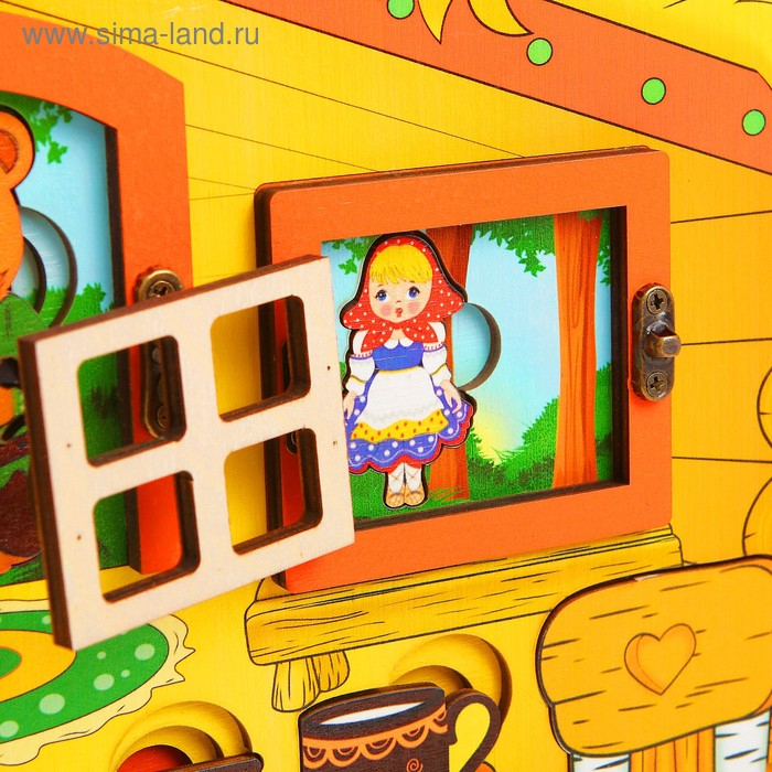 Театр настольный, с элементами бизиборда Театр настольный, с элементами бизиборда "Три медведя"