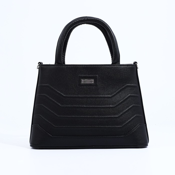 Сумка-тоут Сумка-тоут "Оливи" на молнии, цвет чёрный