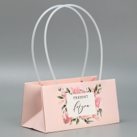 Пакет для цветов For you dear , 24 х 12 х 12 см Пакет для цветов For you dear , 24 х 12 х 12 см