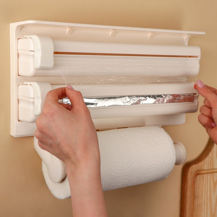 Органайзер для кухонных принадлежностей, 38&times;18&times;7 см, цвет бежевый