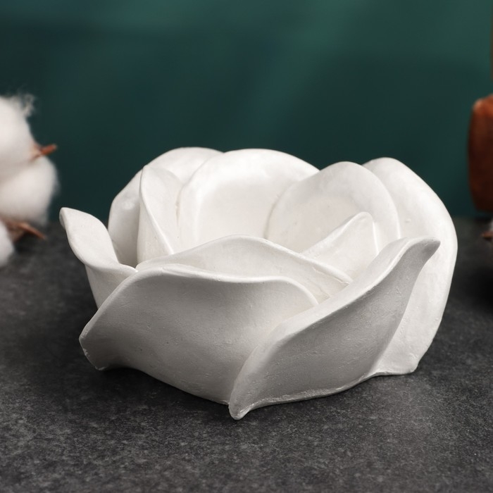 Подсвечник Подсвечник "Роза" 5х10см, перламутровый