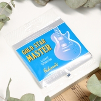 Струны GOLD STAR MASTER Light ( .008 - .038, навивка - нерж. сплав на граненом керне) Струны GOLD STAR MASTER Light ( .008 - .038, навивка - нерж. сплав на граненом керне)