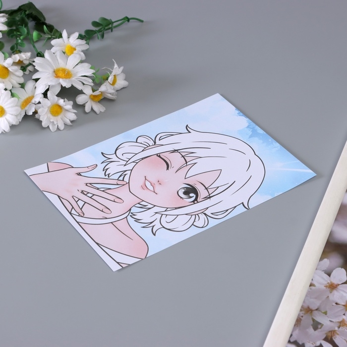 Наклейки для творчества "Самая красивая" сиреневый набор 17 листов 21х16 см