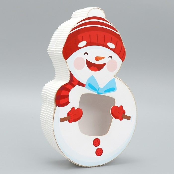 Коробка подарочная «Снеговик», 15.2 х 25.1 х 5 см, Новый год Коробка подарочная «Снеговик», 15.2 х 25.1 х 5 см, Новый год