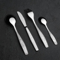 Набор столовый &laquo;Уралочка&raquo;, 24 предмета, толщина 2 мм, декоративная коробка