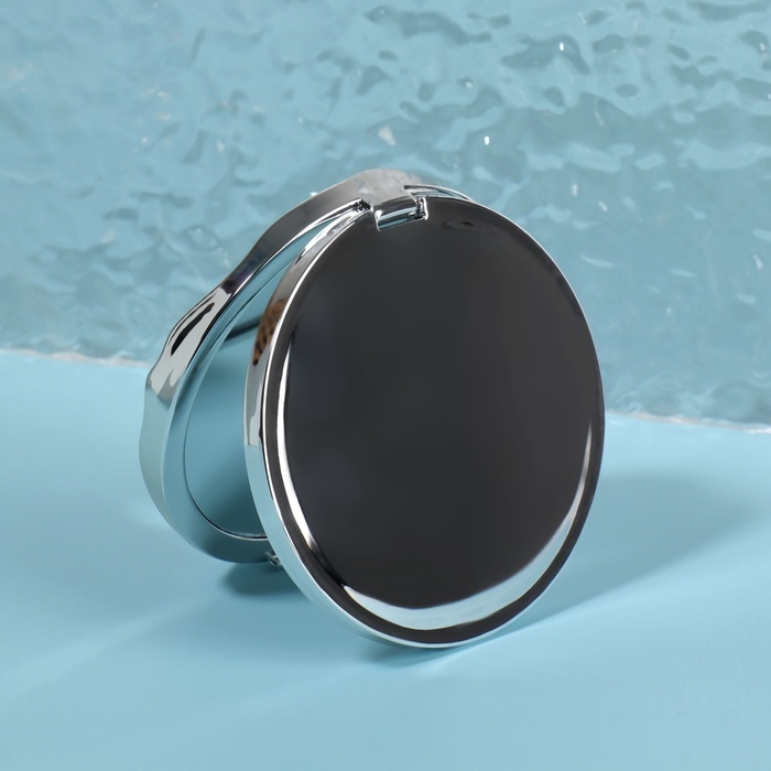 Зеркало складное &laquo;Волны&raquo;, d = 7,5 см, цвет серебристый