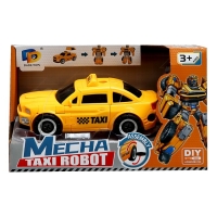 Конструктор винтовой &laquo;Такси&raquo;, 2 в 1 робот-машина