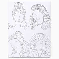 Картина по номерам на подрамнике, 30х40 см, Принцессы