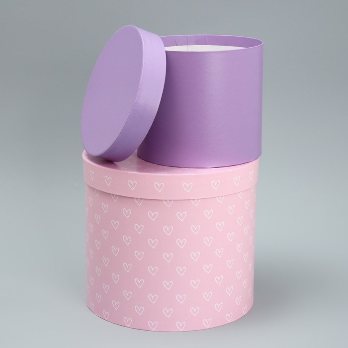 Набор шляпных коробок 5 в 1, упаковка подарочная, «Паттерн», 13 х 14 ‒ 19.5 х 22 см Набор шляпных коробок 5 в 1, упаковка подарочная, «Паттерн», 13 х 14 ‒ 19.5 х 22 см