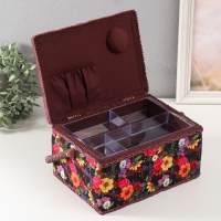 Шкатулка для рукоделия "Цветочный сад в ночи" 19х26х14,5 см Шкатулка для рукоделия "Цветочный сад в ночи" 19х26х14,5 см