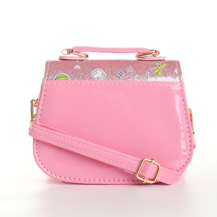 Сумка детская для девочки на клапане &laquo;Выбражулька&raquo;, цвет розовый