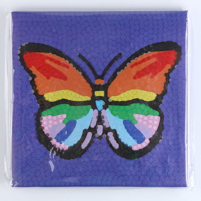 Аппликация помпошками &laquo;Бабочка&raquo;, размер &mdash; 30 &times; 30 см, клей 30 мл