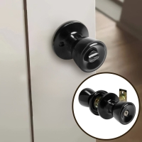 Защелка 1202, с фиксатором, цвет глянцевый черный Защелка 1202, с фиксатором, цвет глянцевый черный