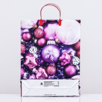 Новый год. Пакет "Ёлочные игрушки", мягкий пластик, 41х32 см. Новый год. Пакет "Ёлочные игрушки", мягкий пластик, 41х32 см.