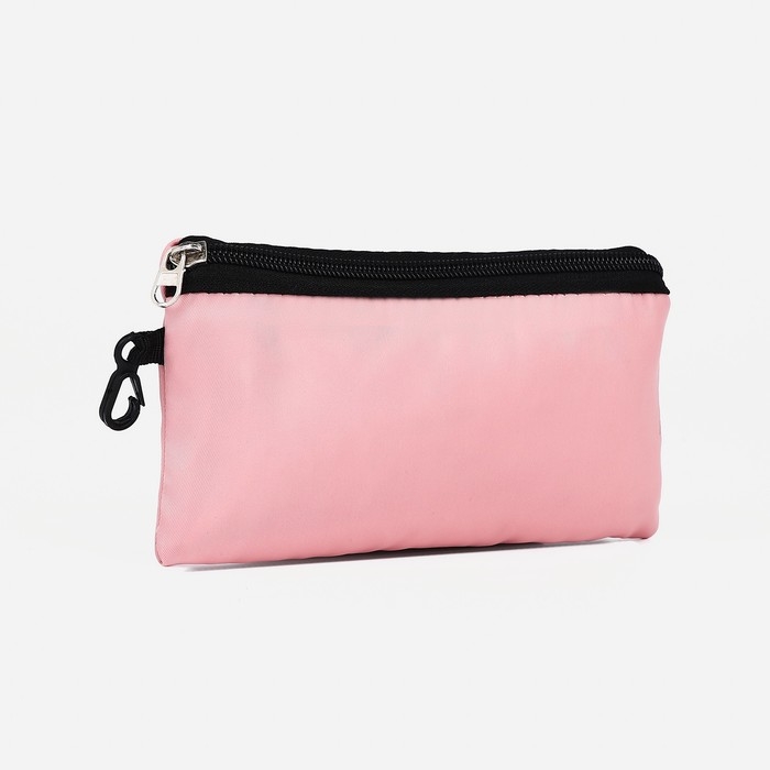 Рюкзак школьный на молнии, 3 наружных кармана, цвет розовый Рюкзак школьный на молнии, 3 наружных кармана, цвет розовый