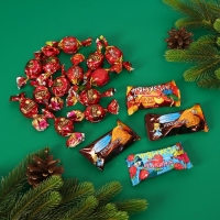 Новый год. Новогодний подарок "Новогодняя акварель" Санта, голубая, 240 г