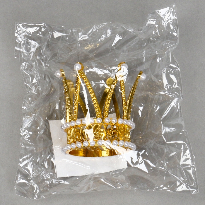 Топпер для торта «Корона принцессы», цвет золото Топпер для торта «Корона принцессы», цвет золото