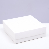 Коробка складная, крышка-дно, белая, 15 х 15 х 5 см